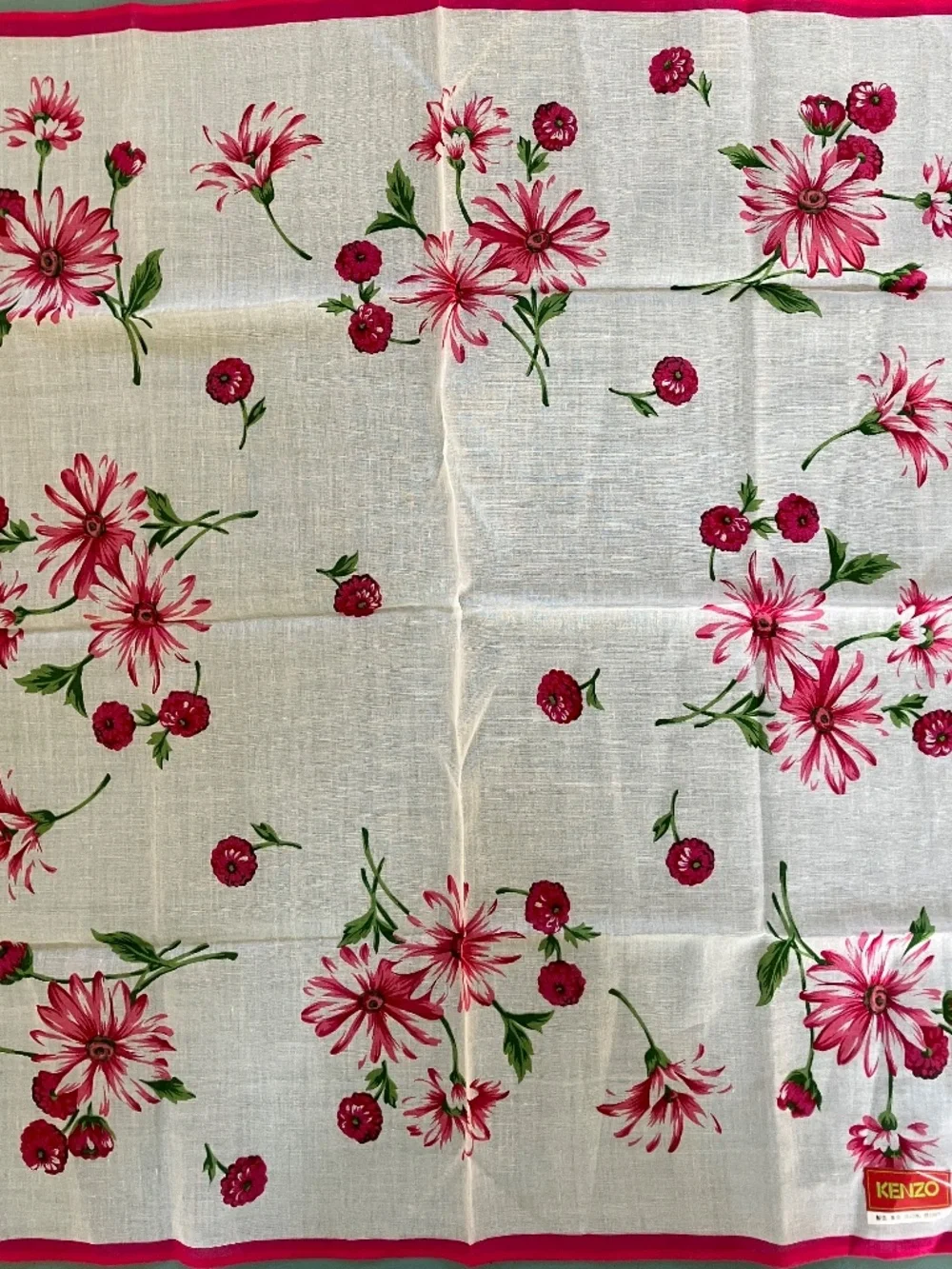 Kenzo Japan Vintage Handkerchiefs Lot of Two